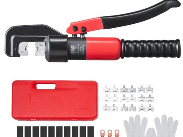 Hydraulic Crimping Tool with 9 Sets of Dies AWG12- - Main image