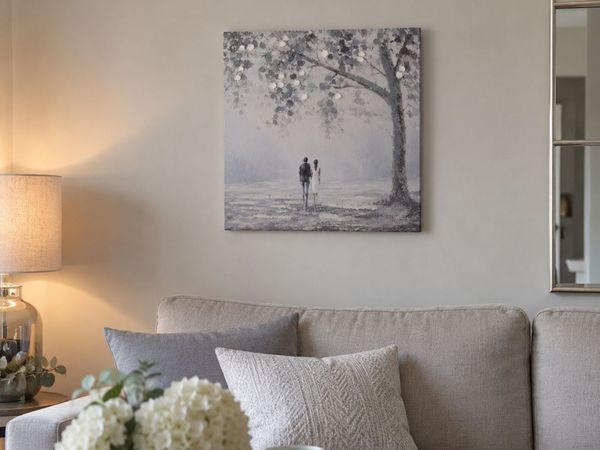 Beautiful 50x50 cm Wall Art – Hand-Finished – €20 - Main image