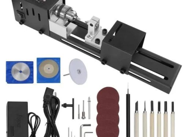 Mini Lathe Machine, 7 cm x 16 cm, 24VDC 96W Mini W - Main image