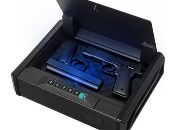 Gun Safe, Heavy Duty Handgun Safe with Fingerprint - Main image