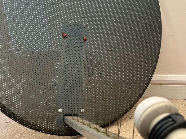 Satellite dish with receiver (LNB). - Main image