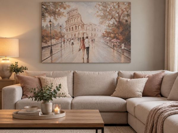 Romantic Rome Wall Art – 80 x 60 cm - Main image