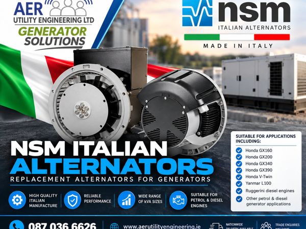 NSM Italian Generator Alternators  Petrol & Diesel - Main image