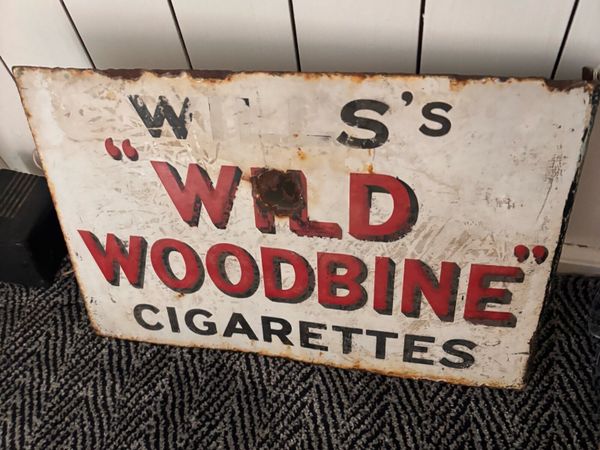 Wills Wild Woodbine enamel sign - Main image