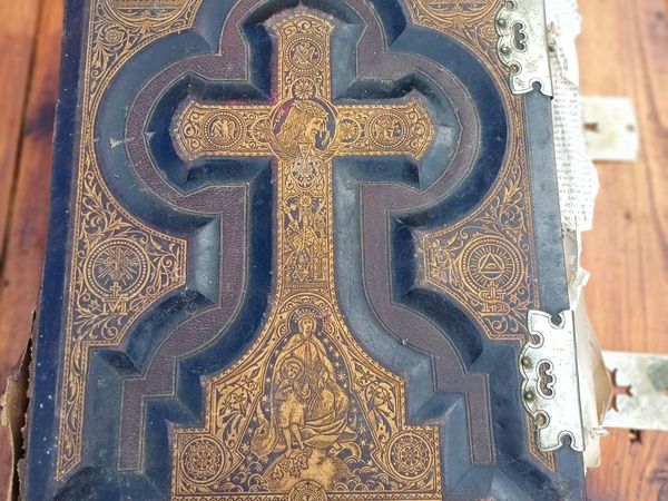 1880s Rare  Catholic Bible - Main image