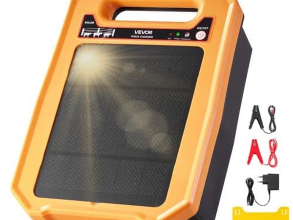 Solar Fence Charger, 0.3J 8 kV Solar Powered Fence - Main image