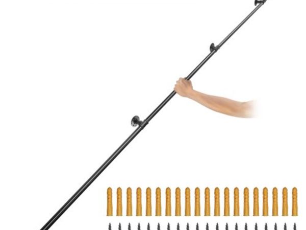 Pipe Stair Handrail, 396.2 cm Staircase Handrail, - Main image