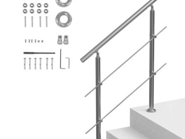 100.1 cm Handrails for Outdoor Steps 2 Crossbars S - Main image