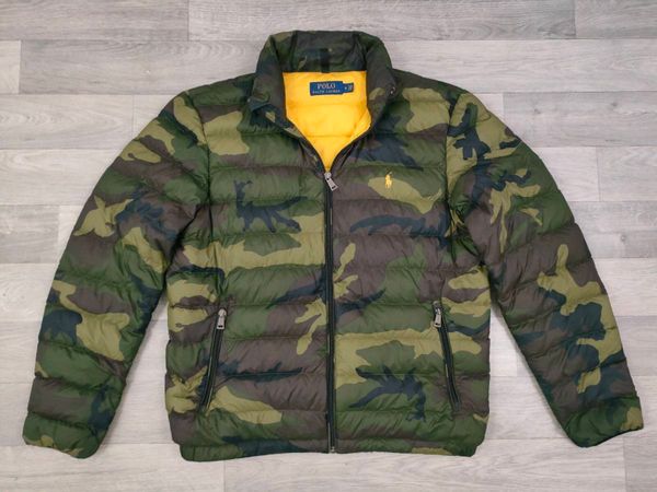 Ralph Lauren Down Puffer Camo Jacket Mens Medium - Main image