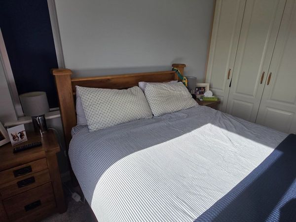 King Bed Frame & Mattress - Main image