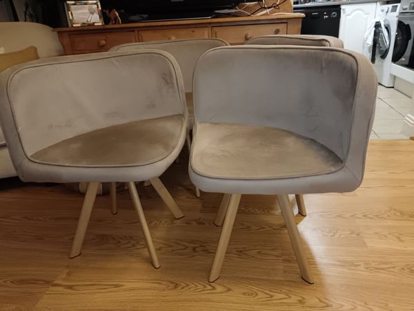4 x Upholstered Dining Chairs - Main image