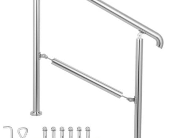 5 Step Railing Stainless Steel Transitional Handra - Main image