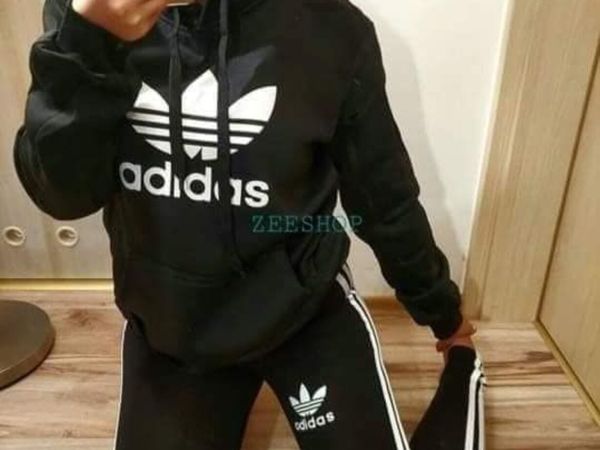 Adidas Black Tracksuit Set – Sweatshirt - Main image