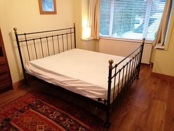 Cast Iron & Brass bed frame - Superking - Main image