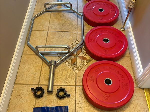20KG HEX SHRUG SQUAT BAR + OLY WEIGHTS! - Main image