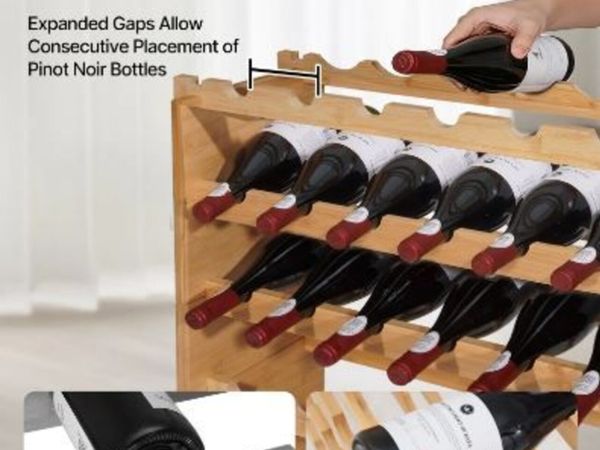 72 Bottle Stackable Modular Wine Rack - Main image