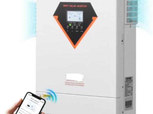 Hybrid Solar Inverter,6000W, All in One Pure Sine - Main image
