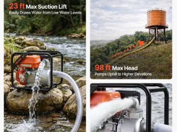 Gas Powered Water Pump, 50.8 mm - Main image