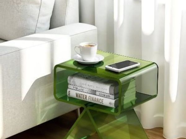 Acrylic Nightstand Side Table - Main image