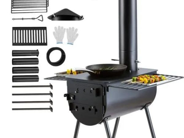 Wood Stove, 3 m, Alloy Steel Camping Tent Stove, P - Main image