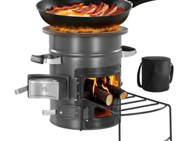 Camping Rocket Stove, Wood Burning Portable Rocket - Main image