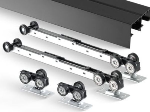 Bypass Door Hardware,8ft Heavy Duty Bypass Slidin - Main image