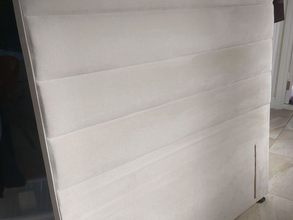 Cream headboard and cream split base - Main image