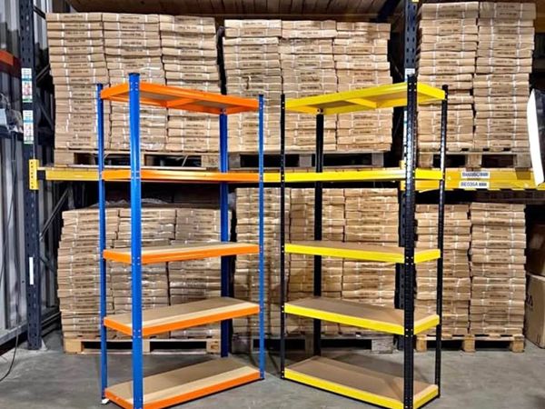 Heavy Duty 5 Tier Shelving – Black & Yellow (175KG - Main image