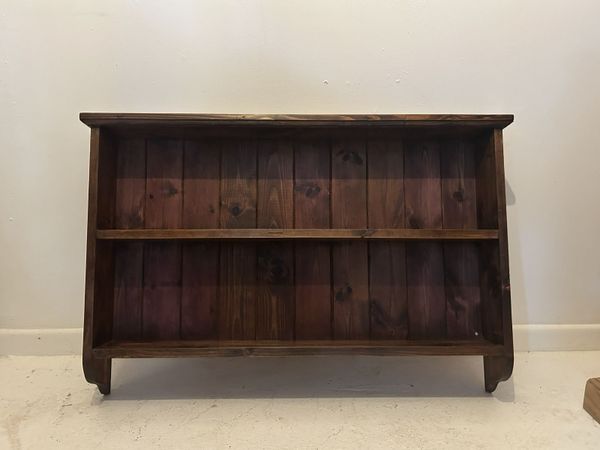 Beautifully Restored Country Pine Slimline Shelf U - Main image