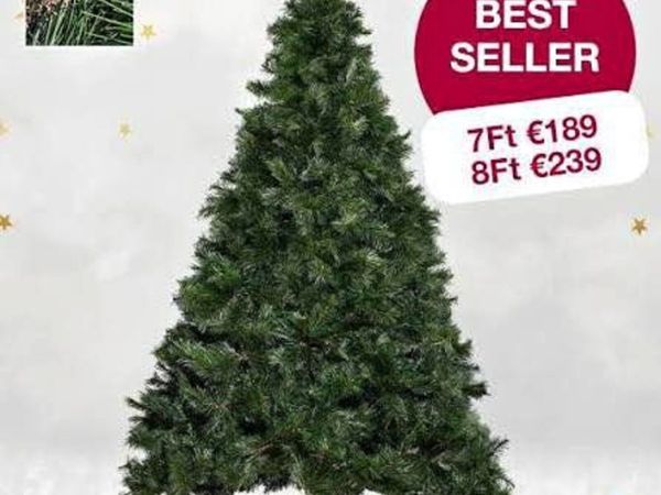 8" Nebraska Christmas Tree & Stand - Main image