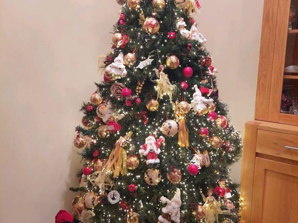 8" Nebraska Christmas Tree & Stand - Main image