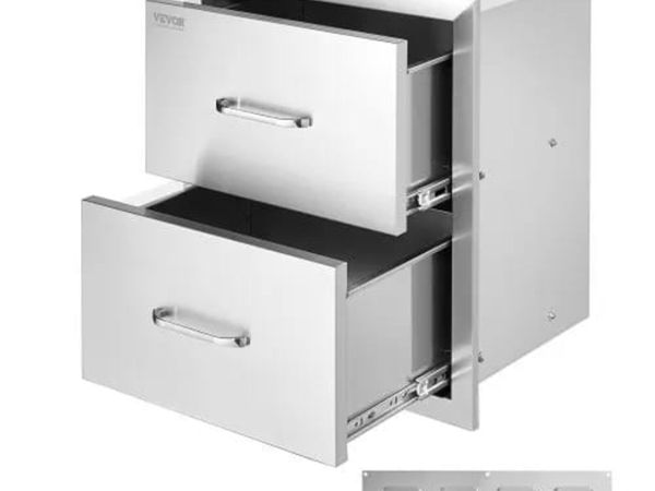 Outdoor Kitchen Drawers 18W x 20.6H x 12.7D Inch, - Main image
