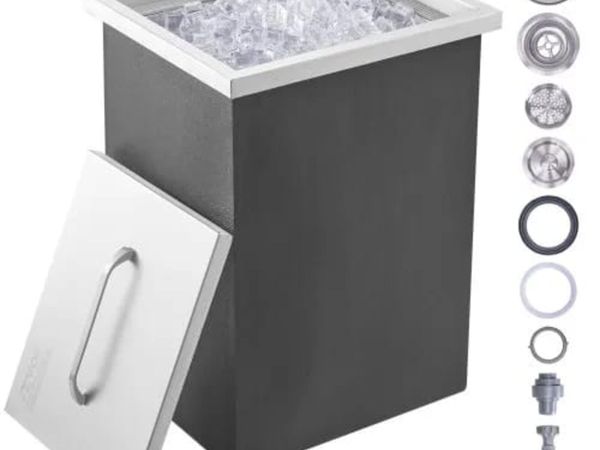 Drop in Ice Chest, 14"L x 12"W x 18"H Stainless St - Main image