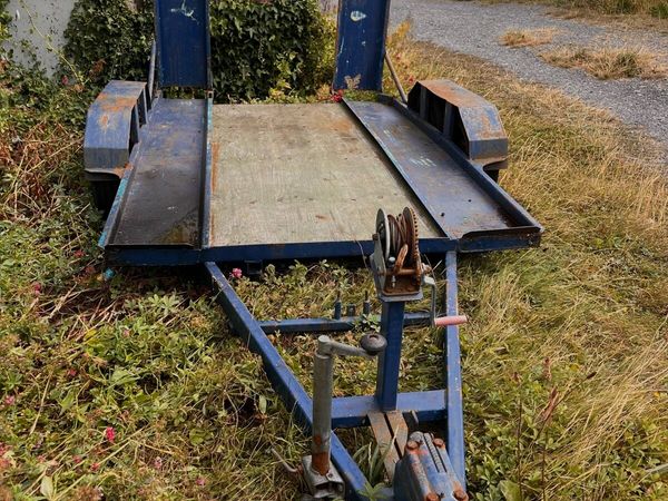 Small car transporter trailer. - Main image