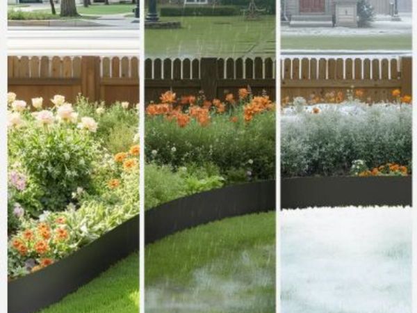 Steel Landscape Edging, 6 Packs 40 x 8 in Rust for sale in Galway for € ...