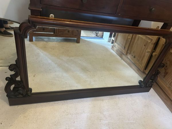 Stunning Large Antique Mahogany Mirror Sympathetic - Main image