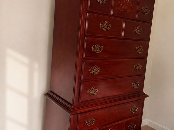 Vintage highboy chest of drawers - Main image