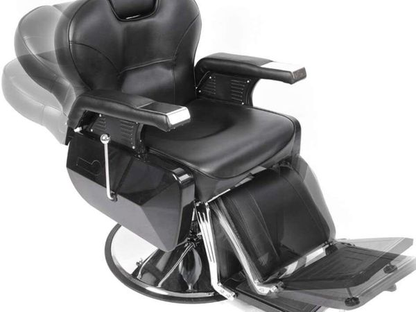 Barber Chair Black Hydraulic Reclining Seat - Main image