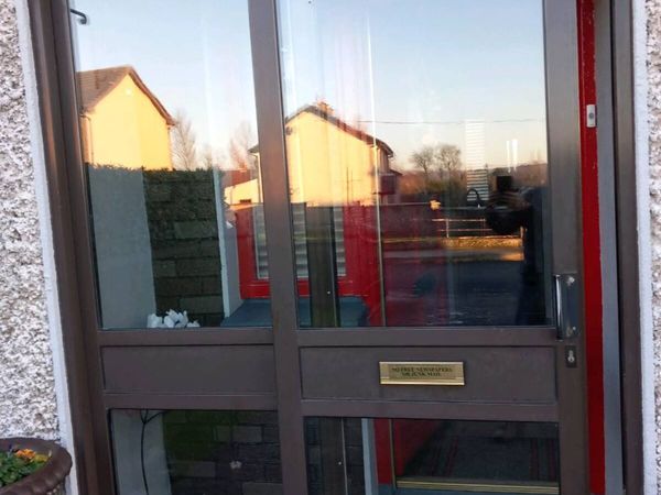 Aluminium sliding patio door Brown - Main image