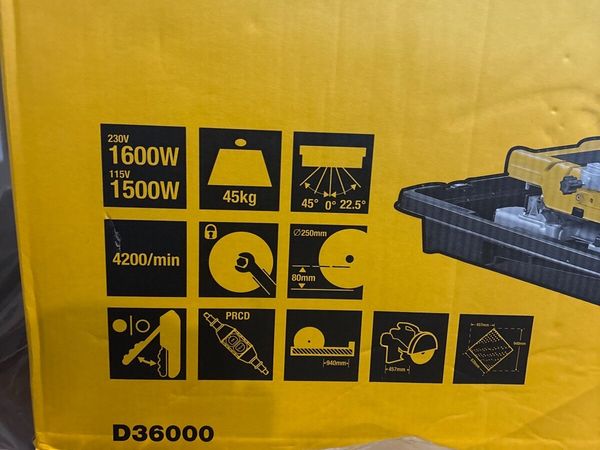 DeWalt D36000 Wet Tile Saw & - Main image