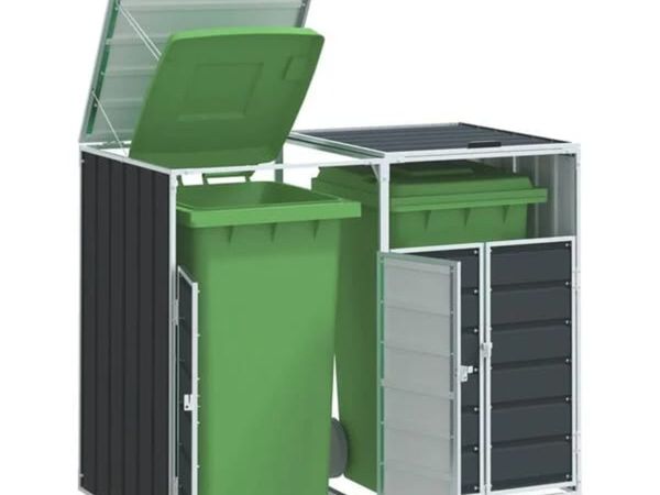 Wheelie Bin Storage for Double Bins Anthracite 144 - Main image