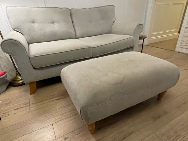 3 seater sofa and foot stool - Main image