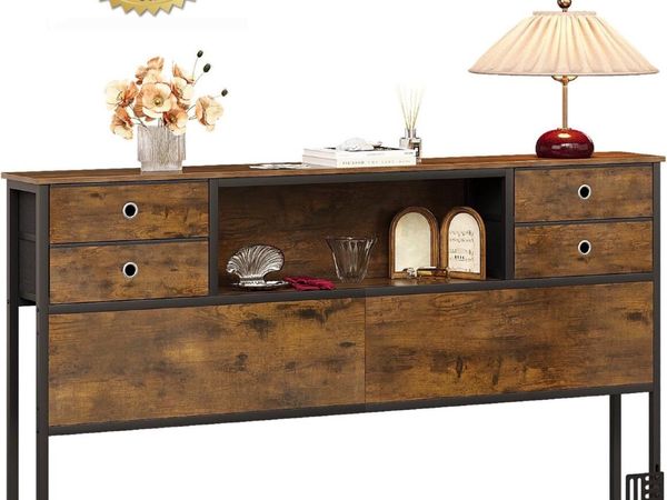 King Size Bed Headboard with Storage, Freestanding - Main image