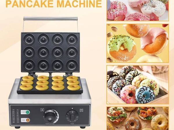 Donut Waffle Commercial Electric Maker 12 Hole - Main image