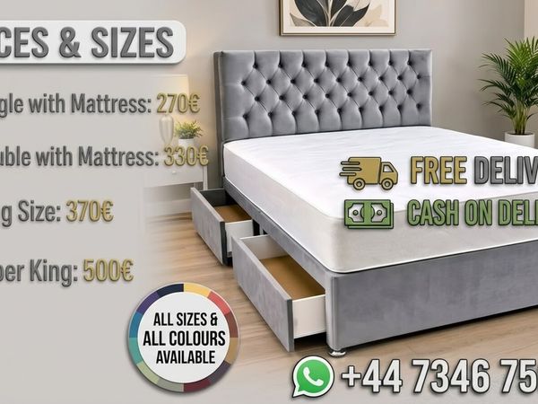 Divan Base & Mattress – Made to Order | COD Availa - Main image