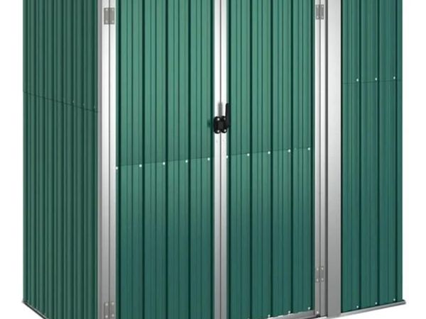 Garden Tool Shed Green 161x89x161 cm Galvanised St - Main image