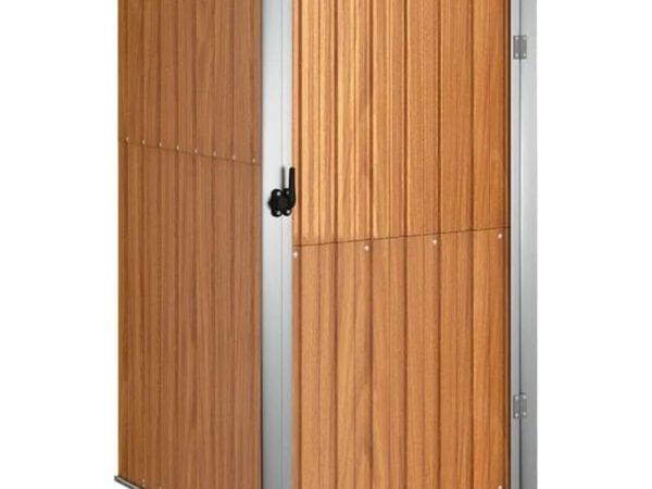 Garden Tool Shed Brown 88x89x161 cm Galvanised Ste - Main image