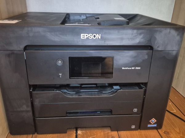 Printer Epson WorkForce WF-7830 + extra ink, peper - Main image