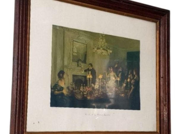 Vintage Framed Art Print-'The Toast' Richard Jack - Main image