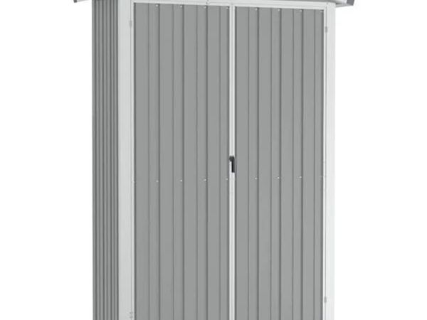 Garden Shed Grey 116x45x175 cm Galvanised Steel

D - Main image